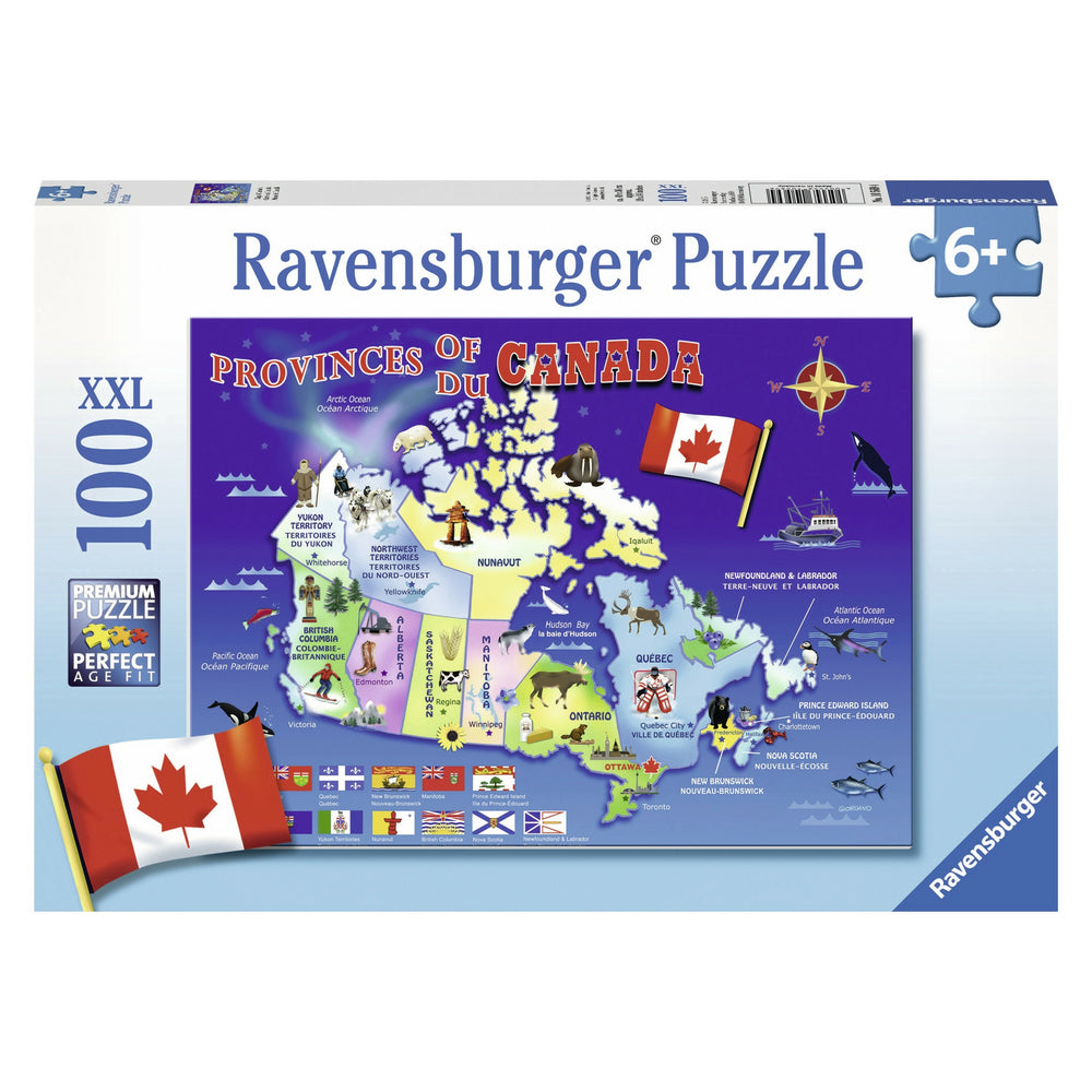 Image of Ravensburger 10569 Map Of Canada (100 Piece Puzzle)