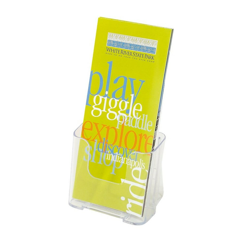 Image of Staples Acrylic Literature Holders, Leaflet Size, 4 Pack