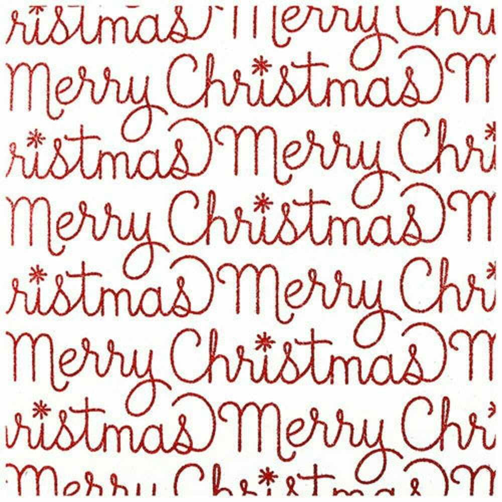 Image of JAM Paper Christmas Wrapping Paper - Merry Christmas Script - 20 sq. ft