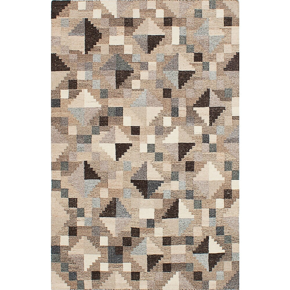 Image of eCarpetGallery Tribeca M33534 Kilim, 5' x 8', Grey (224537)