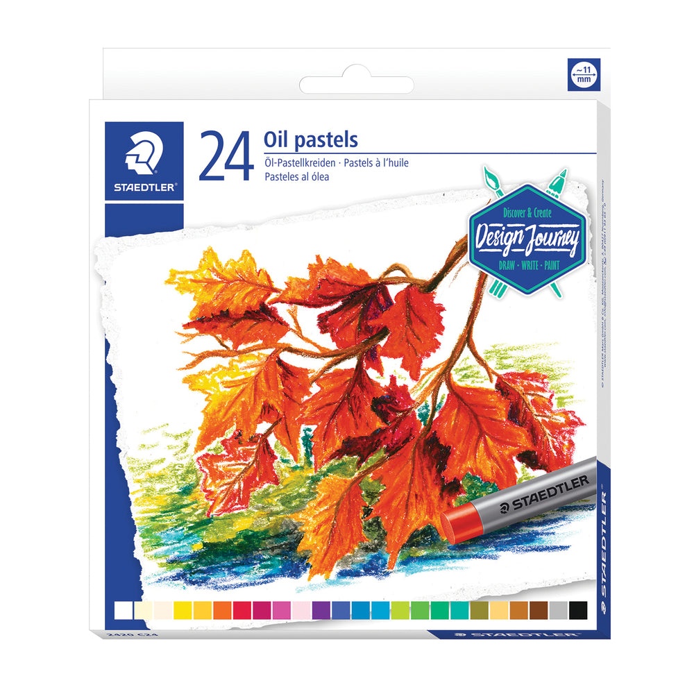 Image of Staedtler Oil Pastels - Paper Wrapped - 24 Pack