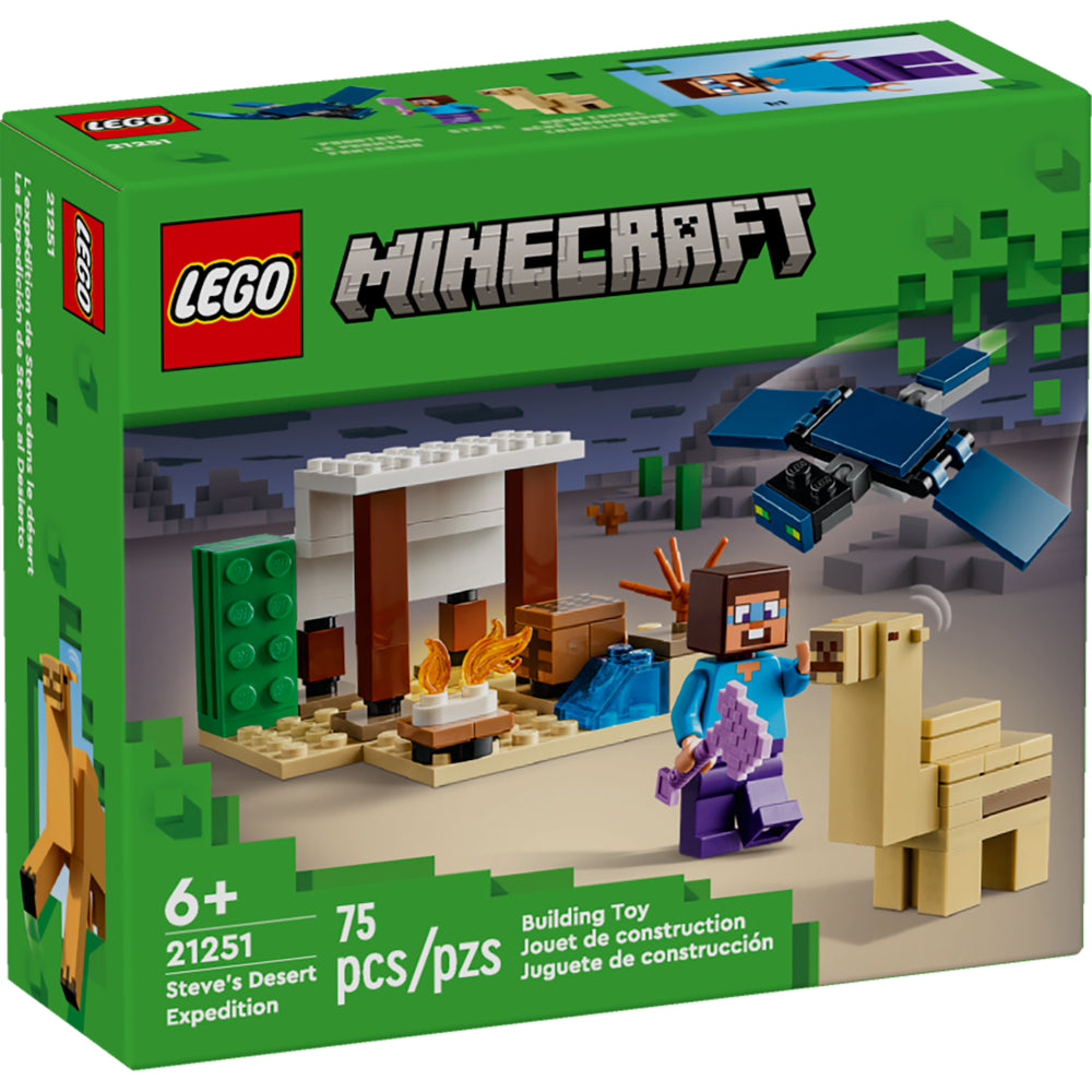 Image of LEGO Minecraft Steve's Desert Expedition - 75 Pieces