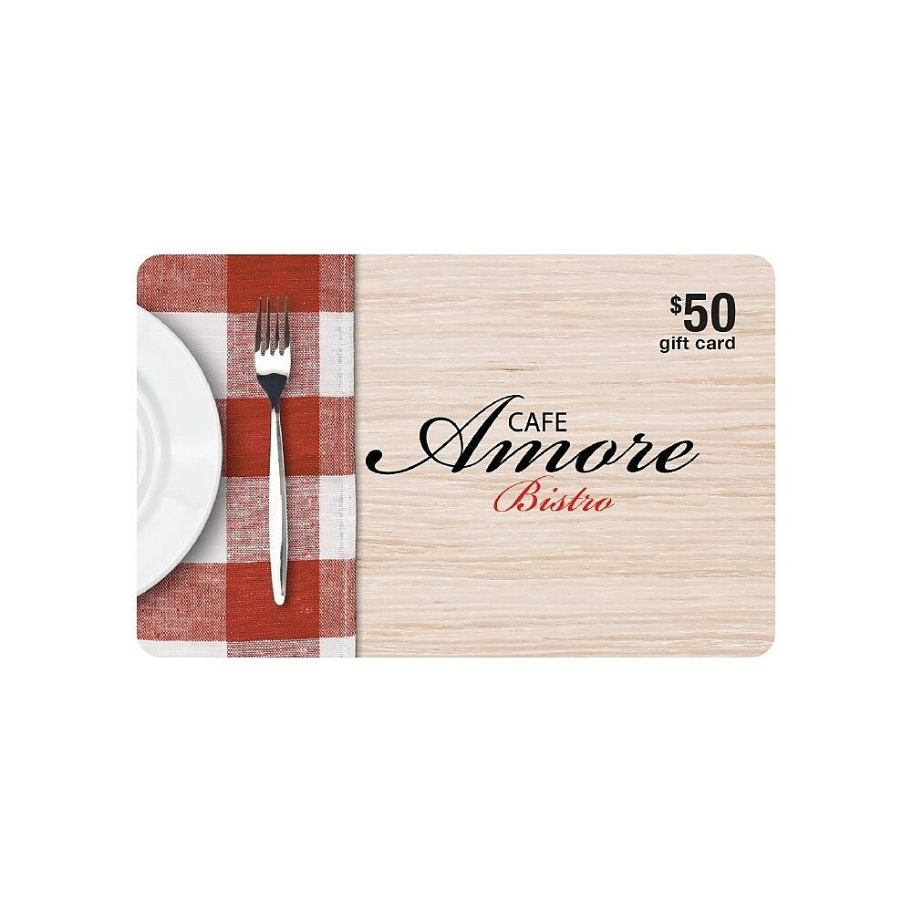 Image of Cafe Amore Bistro Gift Card | 50.00