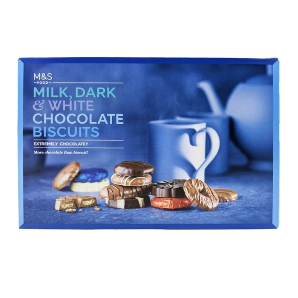 Image of Marks and Spencer Milk Dark and White Biscuit Selection - 450g