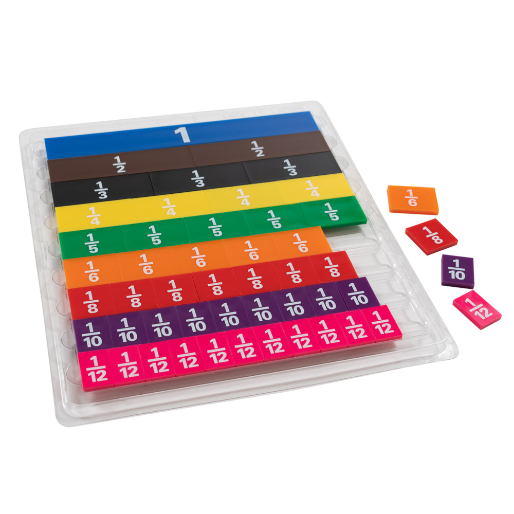 Image of Learning Advantage Fraction Tiles With Tray, 52 Pack (CTU7660)