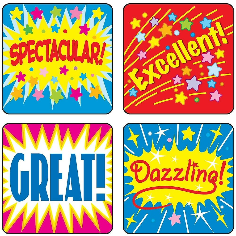 Image of Carson Dellosa Motivational Stickers Positive Words, 1440 Pack (CD-0625)