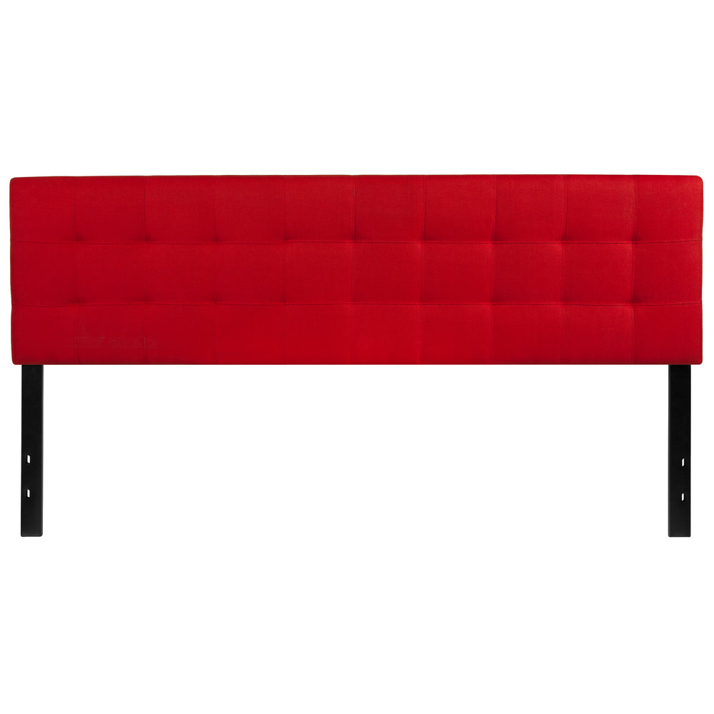 Image of Flash Furniture Bedford Tufted Upholstered King Size Headboard - Red Fabric