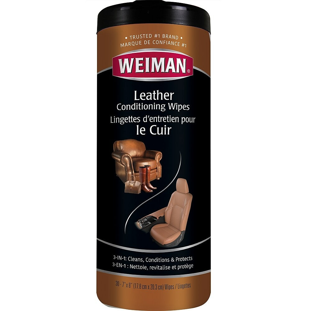 Image of Weiman Leather Wipes, 6 Pack