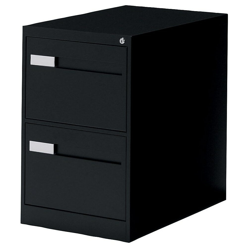 Image of Global 2800 Series Premium Vertical Legal File Cabinet, 2-Drawer, Black