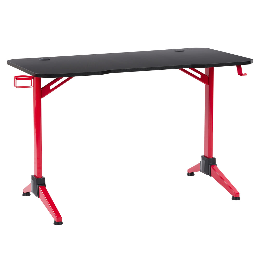 Image of CorLiving Conqueror Gaming Desk - Black and Red