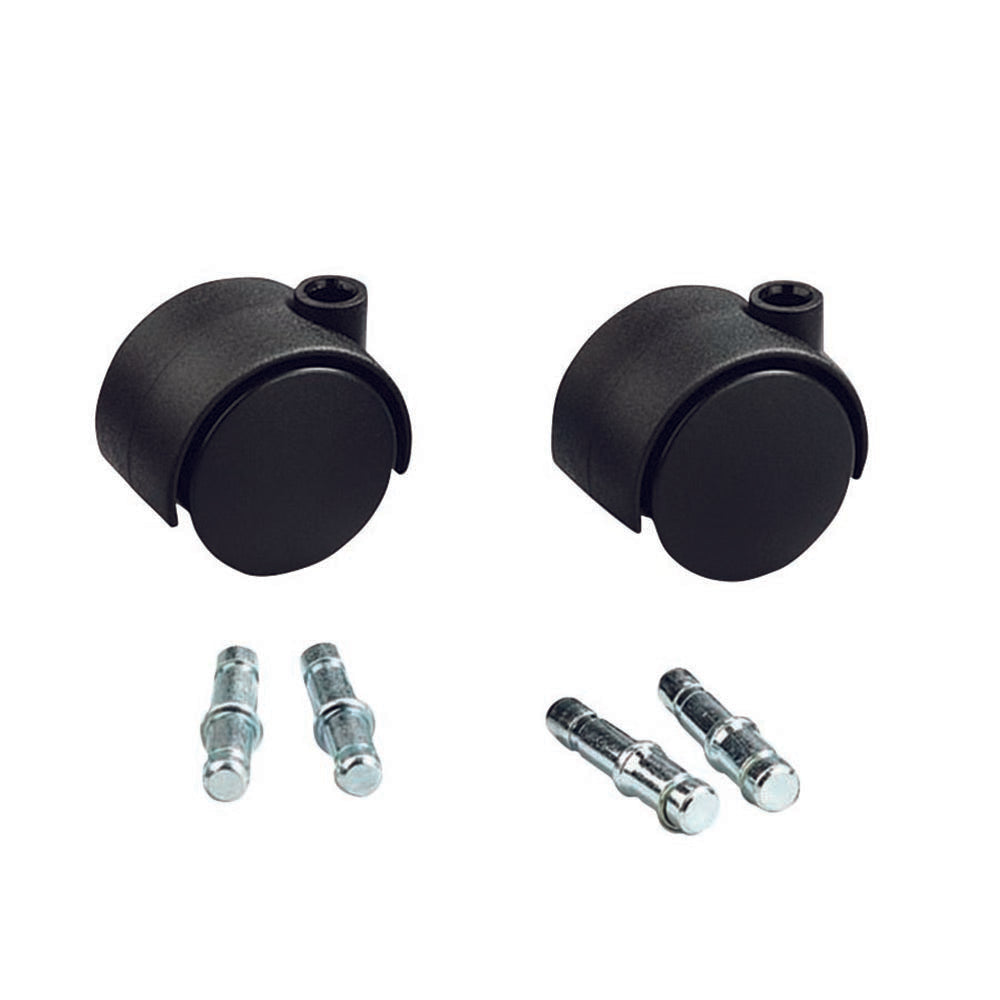 Image of Get It Movin' Replacement Carpet Casters - 2 Pack, Black