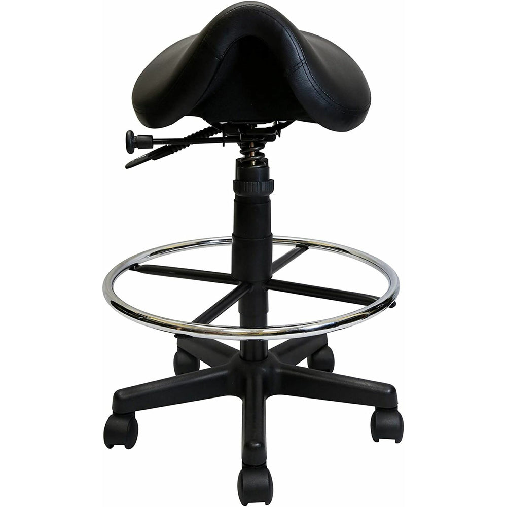 Image of Nicer Furniture Backless Saddle Stool - Black