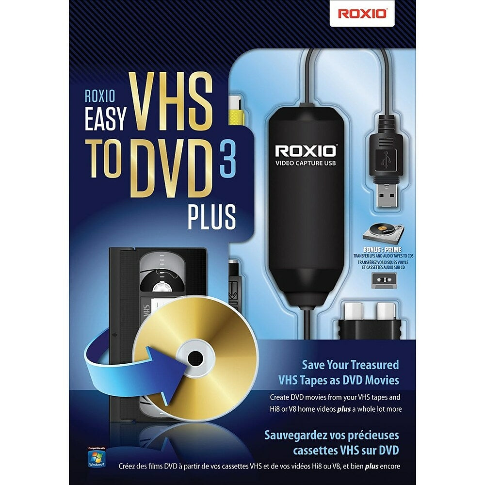 Image of Roxio Easy VHS to DVD 3 Plus, Bilingual