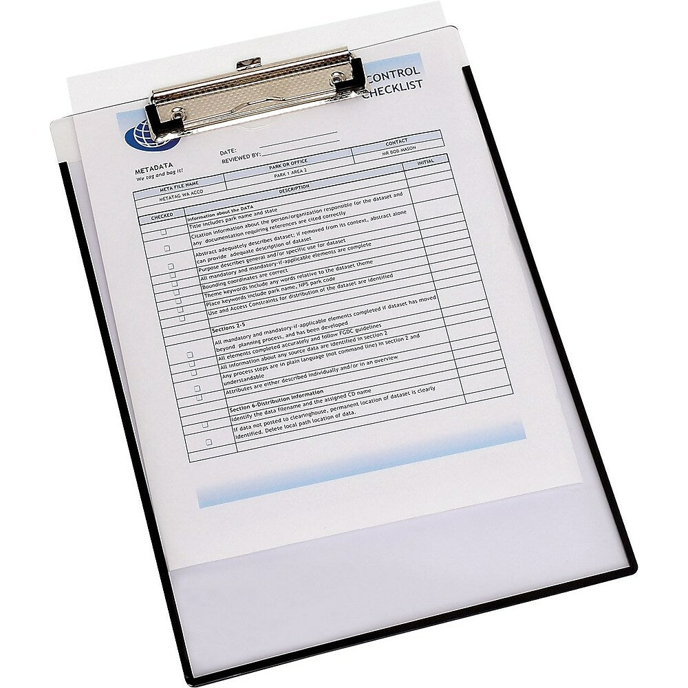 Image of Wilson Jones Clearview Insert Clipboard, 8-13/16" x 13", Clear