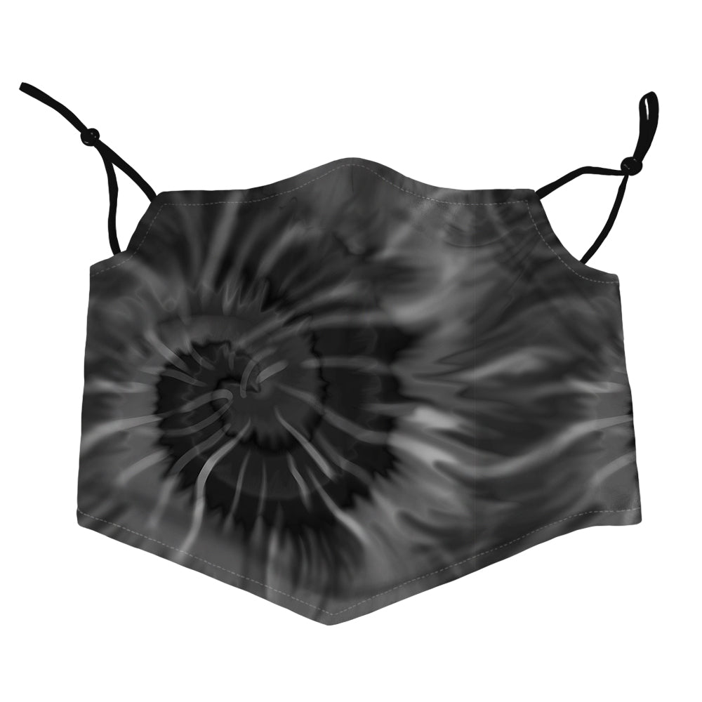 Image of Oliver's Labels 2-Ply Non-Medical Kids Scarf Face Mask - Black Tie Dye