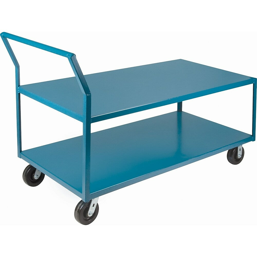 Image of Kleton Heavy-Duty Low Profile Shop Carts, Capacity: 2400 Lbs. Overall Depth: 72", Lip Configuration: Lip Down
