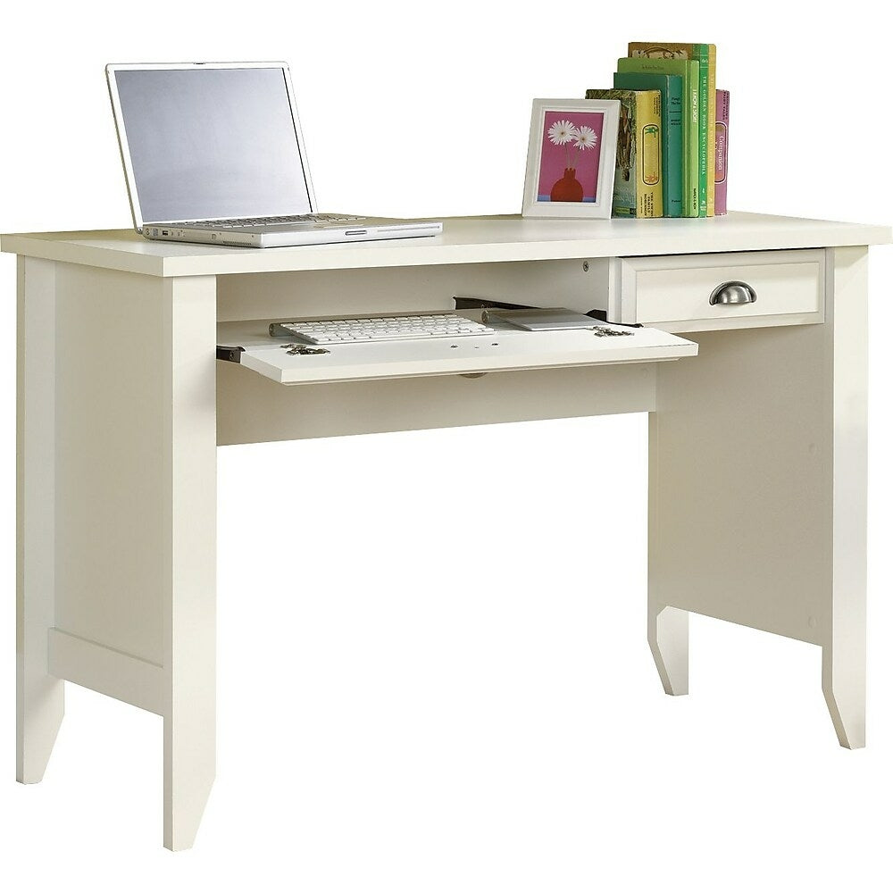 Image of Sauder Shoal Creek Computer Desk, Soft White
