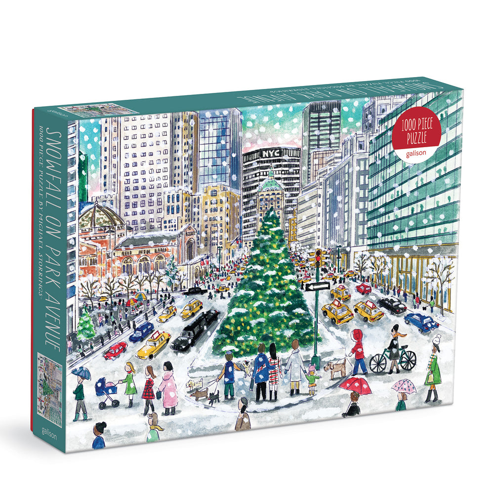 Image of Galison Michael Storrings Snowfall on Park Avenue 1000 Piece Puzzle