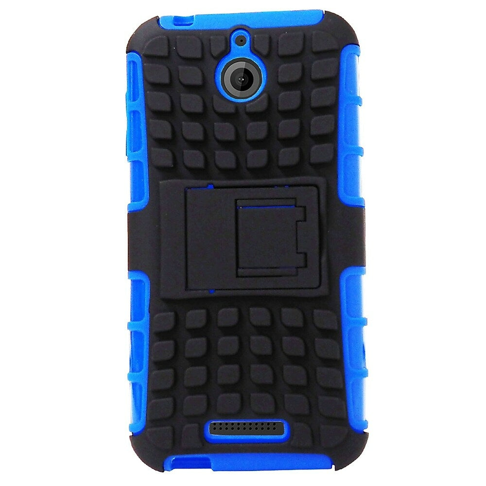 Image of Exian Armored with Stand Case for HTC Desire 510 - Blue