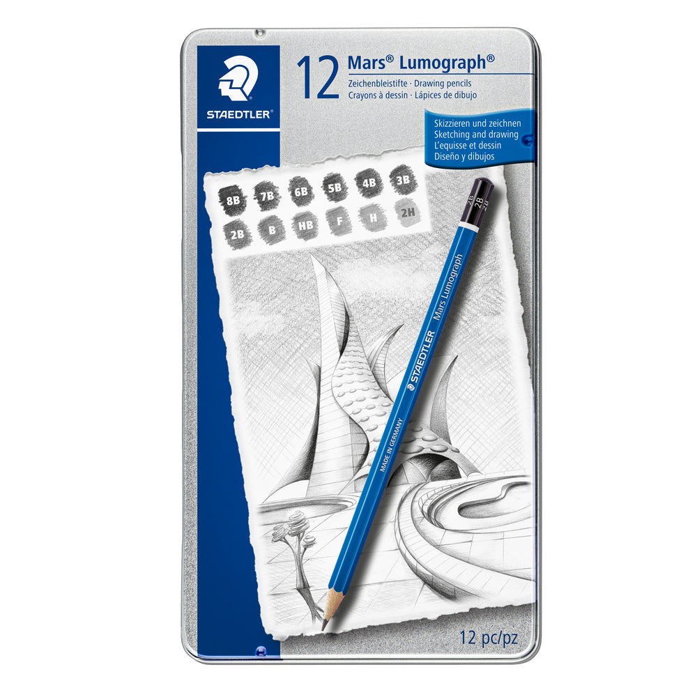 Image of Staedtler Lumograph HB Sketching Pencils - 12 Pack