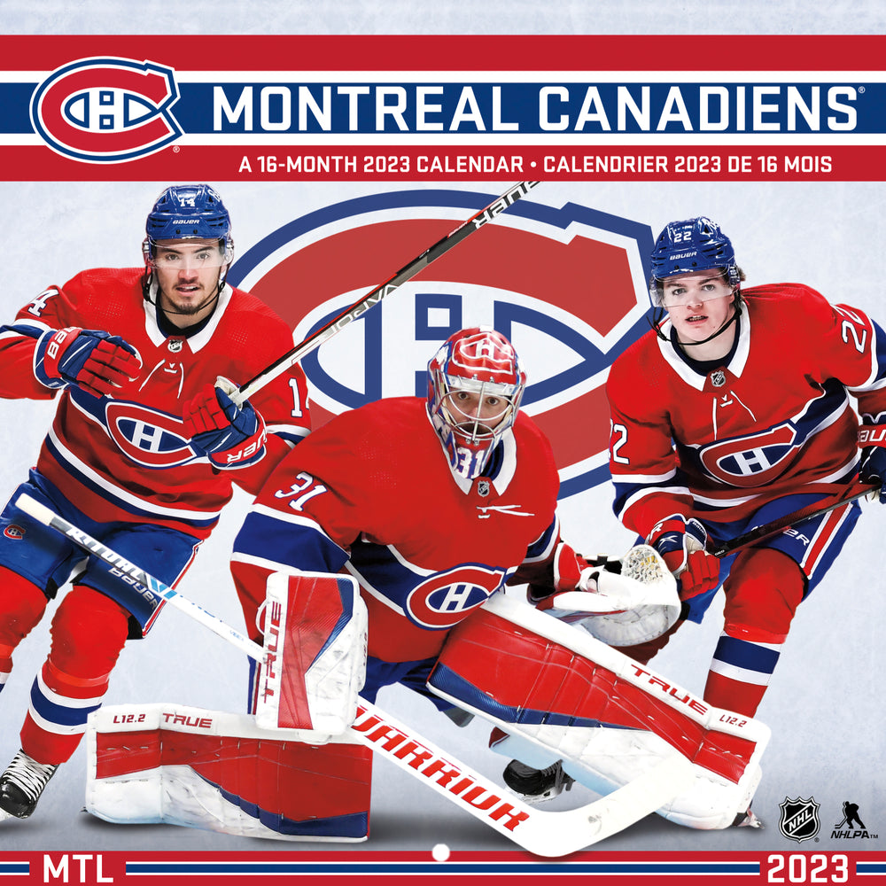 Image of DateWorks 2023 Montreal Canadians 16-Month Wall Calendar - 12.00" W x 12.00" H - Bilingual