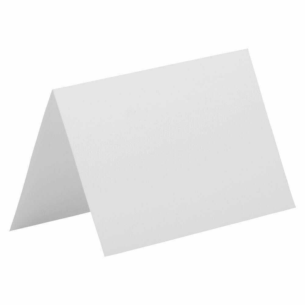 Image of JAM Paper Blank Foldover Cards - A7 Size - 5" x 6" - 5/8" - White - 25 Pack