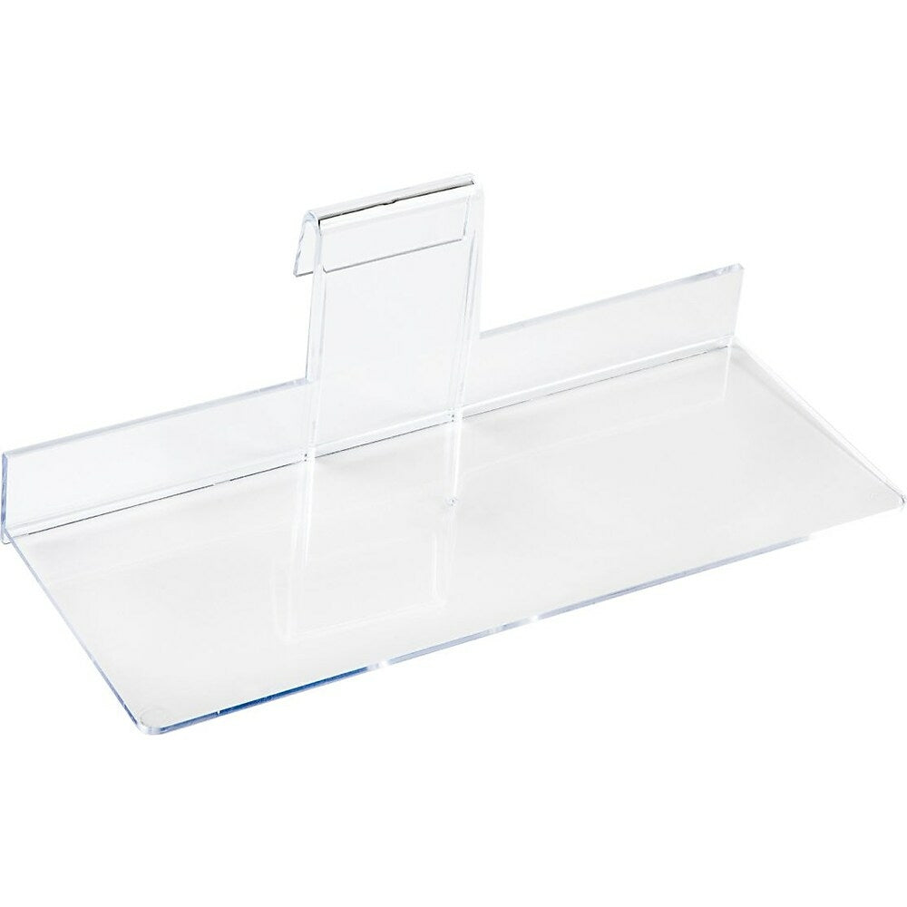 Image of Wamaco Acrylic Gridwall Shelves, 4"D x 10"L, 10 Pack