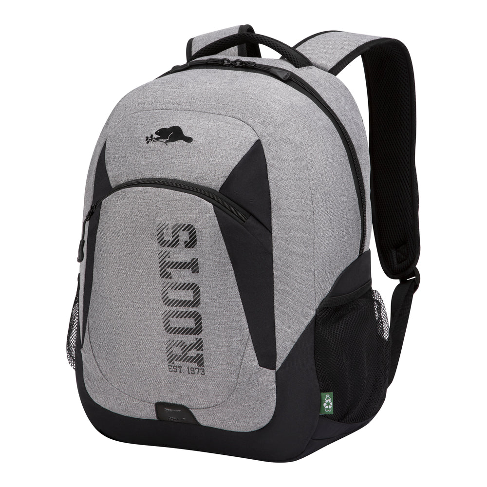 Image of Roots Computer Backpack - Grey/Black