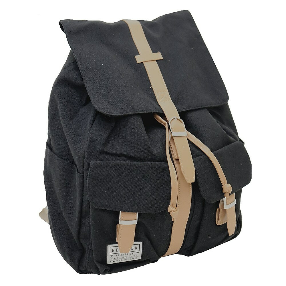 Image of Renwick Canvas Rucksack Backpack, Black