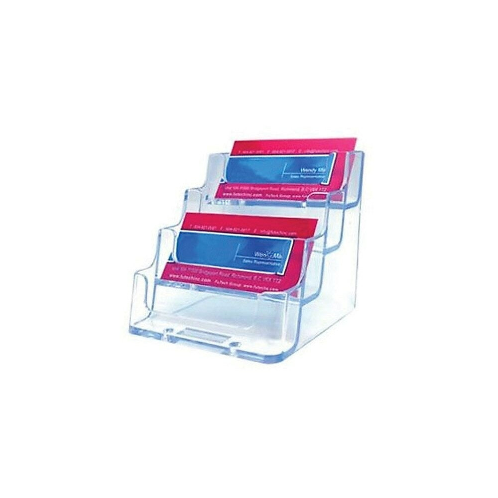 Image of Wamaco Acrylic Business Card Holders, 4 Tier, 5 Pack