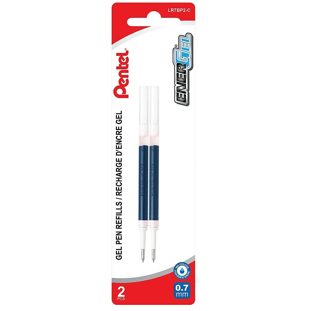  Zebra Pen LV-Refill for Gel Ink Pens, Medium Point, 0.7mm,  Black Ink, 2-Pack