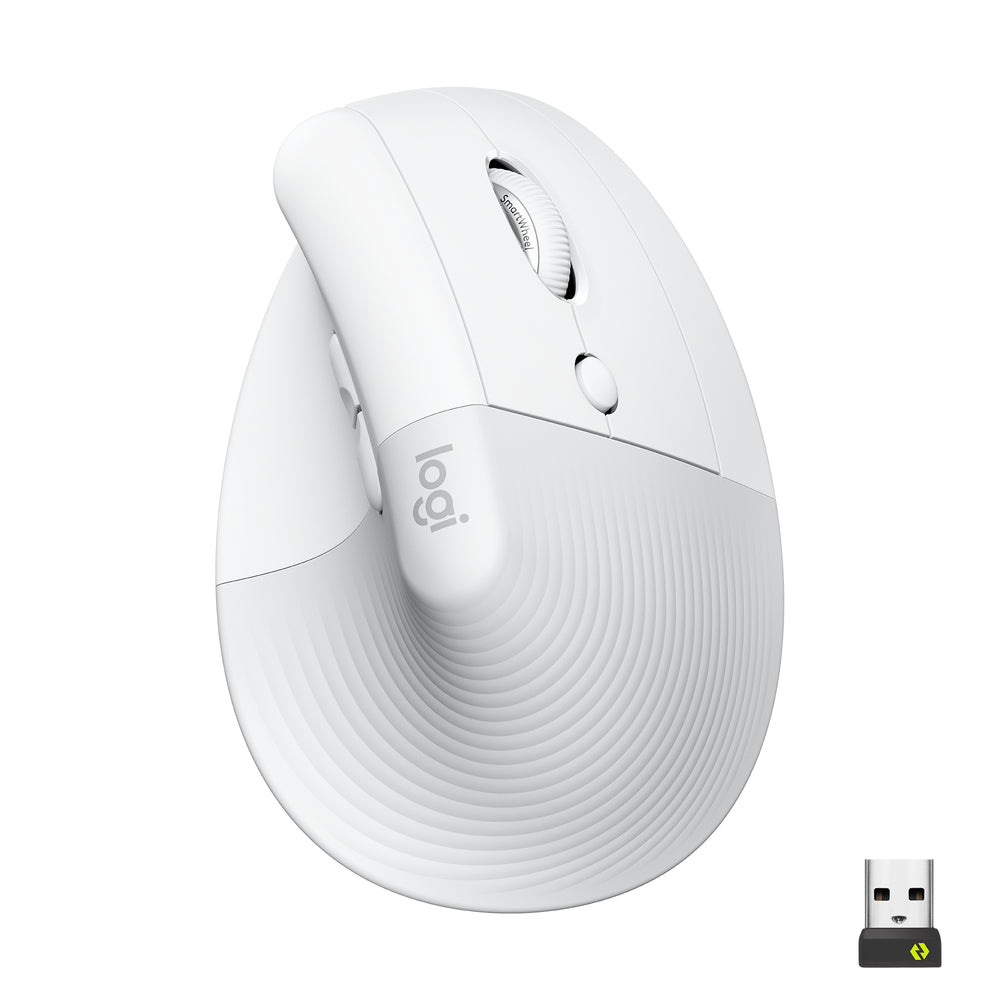 Image of Logitech Lift Vertical Ergonomic Mouse - Off-White