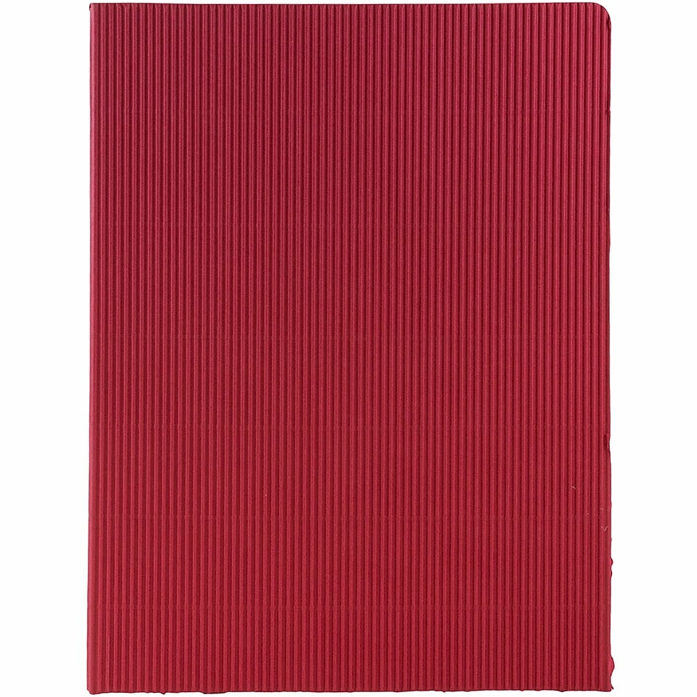 Image of JAM Paper Corrugated Fluted Folders, Red, 100 Pack (87500B100)