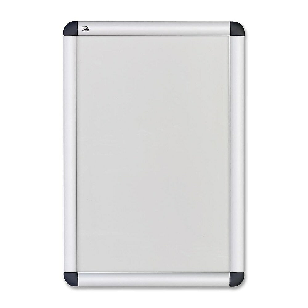 Image of Quartet Clipdown Display Frame, 11" x 17", Aluminum Frame, Grey_Silver