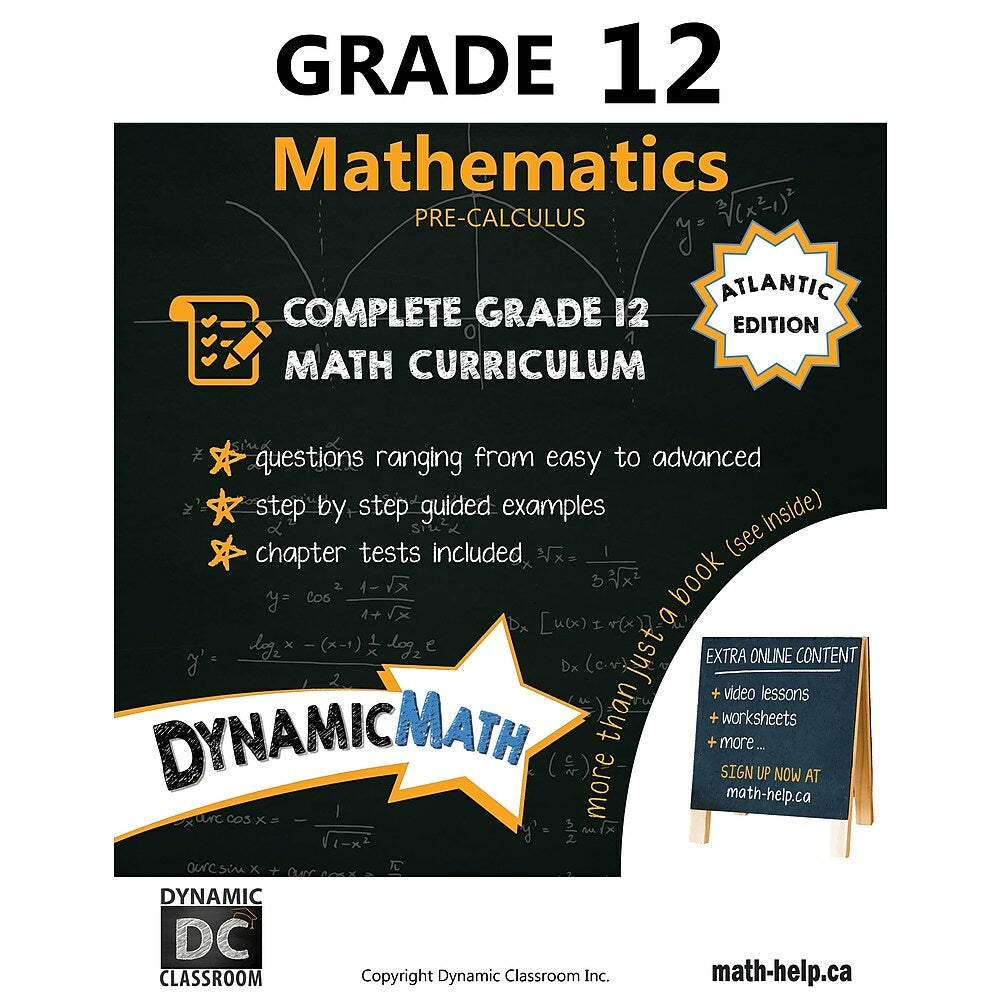 Image of Dynamic Math Workbook Atlantic - Grade 12