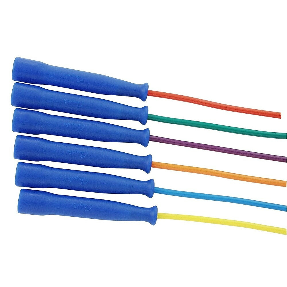 Image of Champion Sports 9' Plastic Segmented Jump Rope, Blue/White, 6 Pack