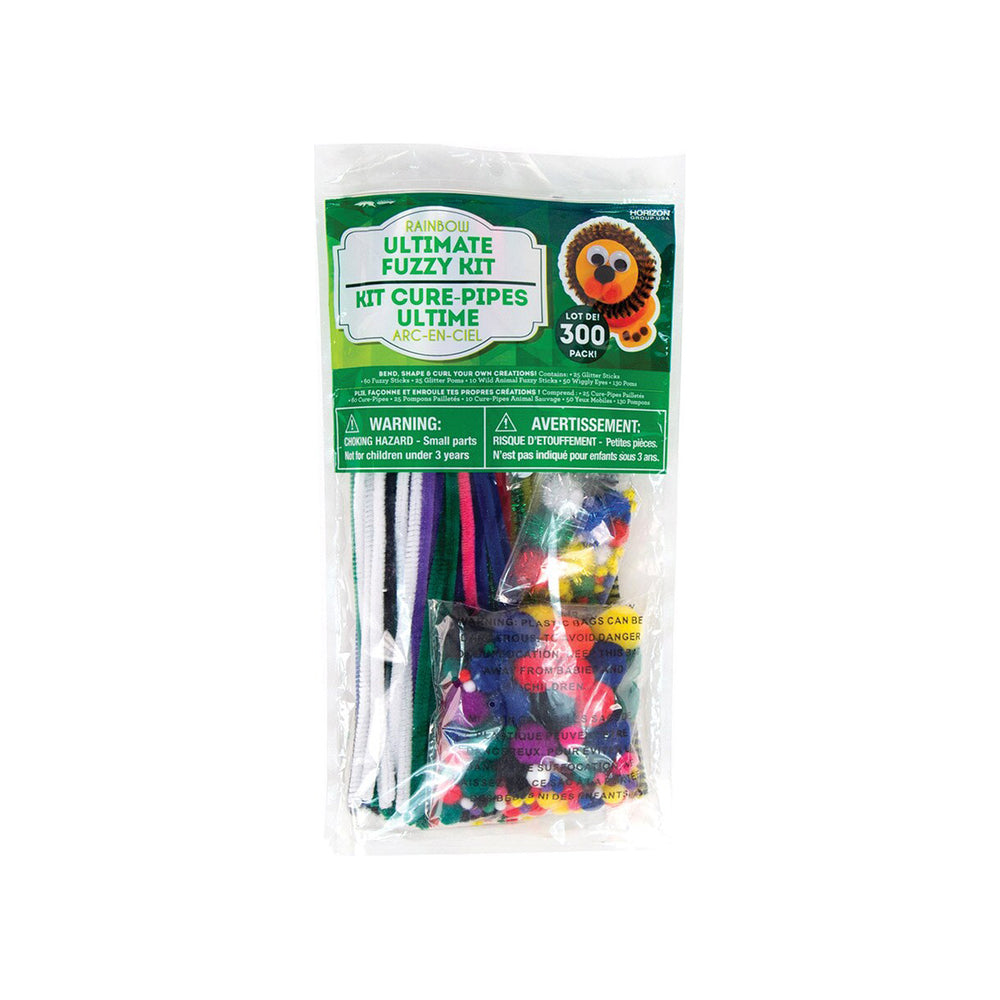 Image of Horizon Group USA Ultimate Fuzzy Kit - Rainbow Colours - 300 Pack