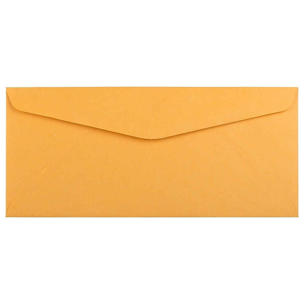 Image of JAM Paper #10 Business Envelopes, 4 1/8 x 9.5, Brown Kraft, 1000 Pack (3984B)