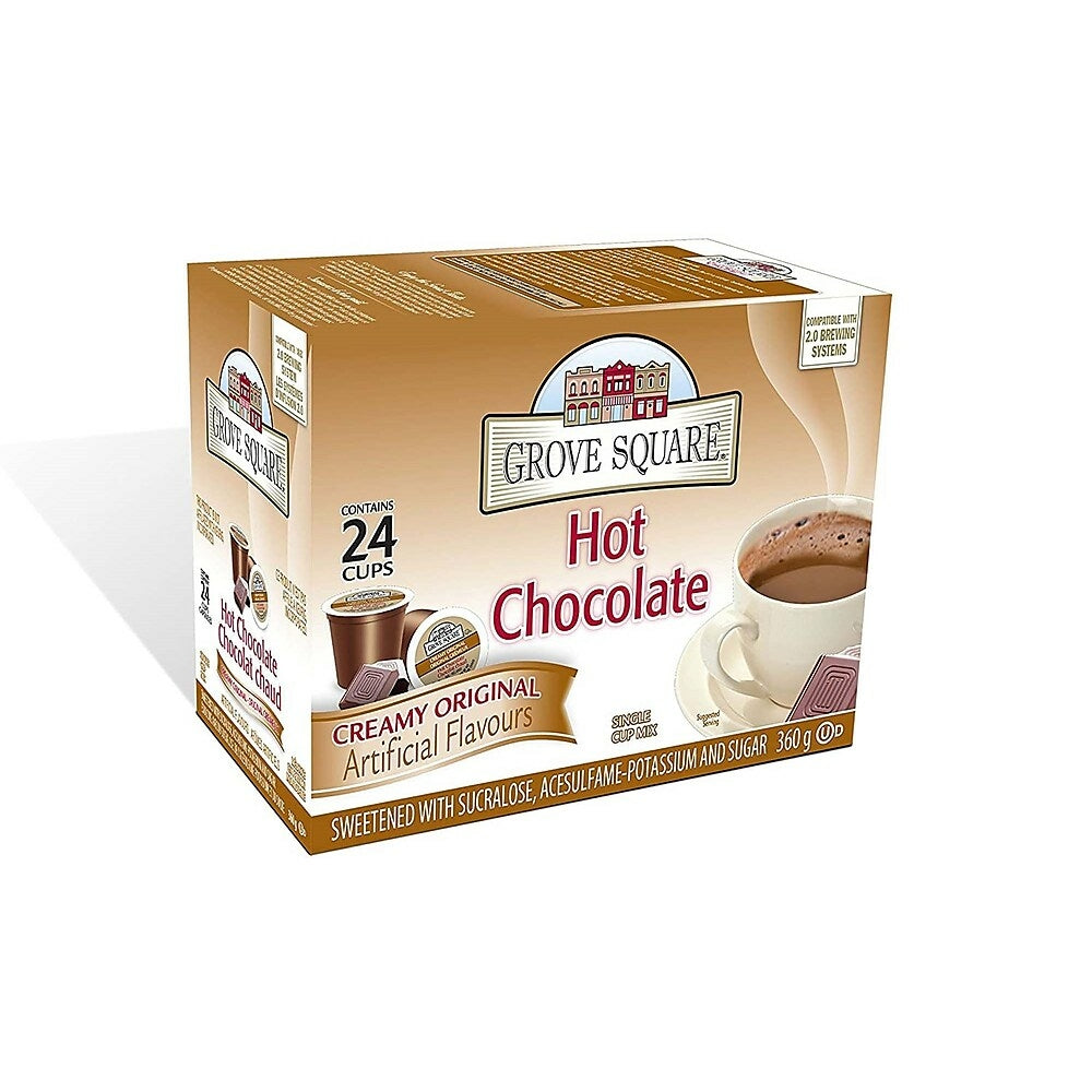 Image of Grove Square Creamy Original Hot Chocolate Mix K-Cup Pods, 24 Pack