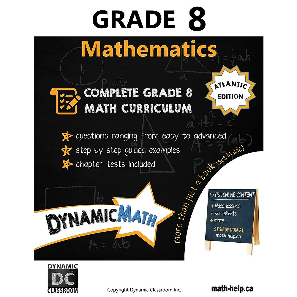 Image of Dynamic Math Workbook Atlantic - Grade 8