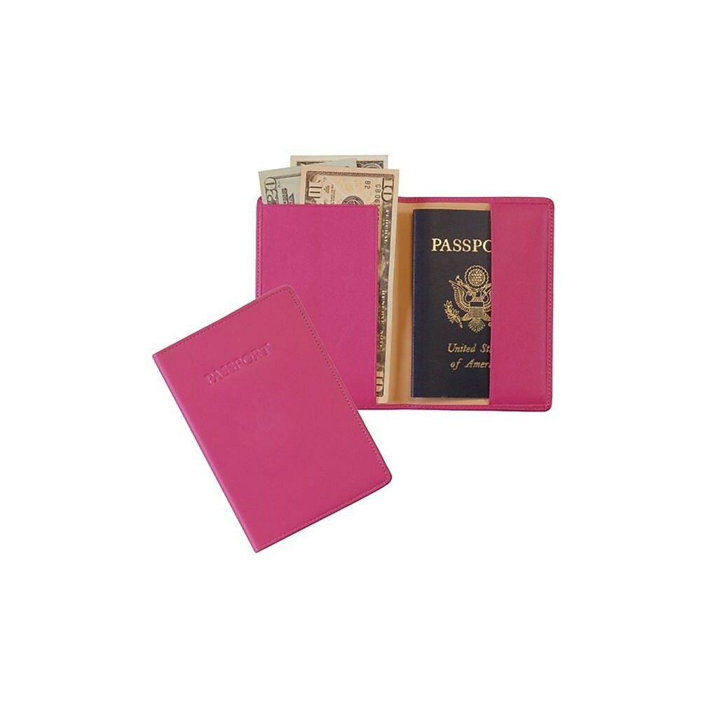 Image of Royce Leather RFID Blocking Passport Jacket, Wildberry (RFID-203-WB-5)