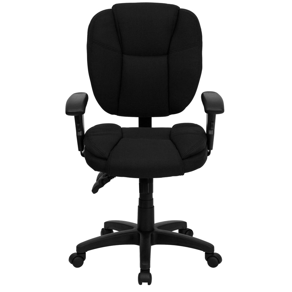 Image of Flash Furniture HERCULES Series Big & Tall Rated Black Fabric Executive Ergonomic Office Chair