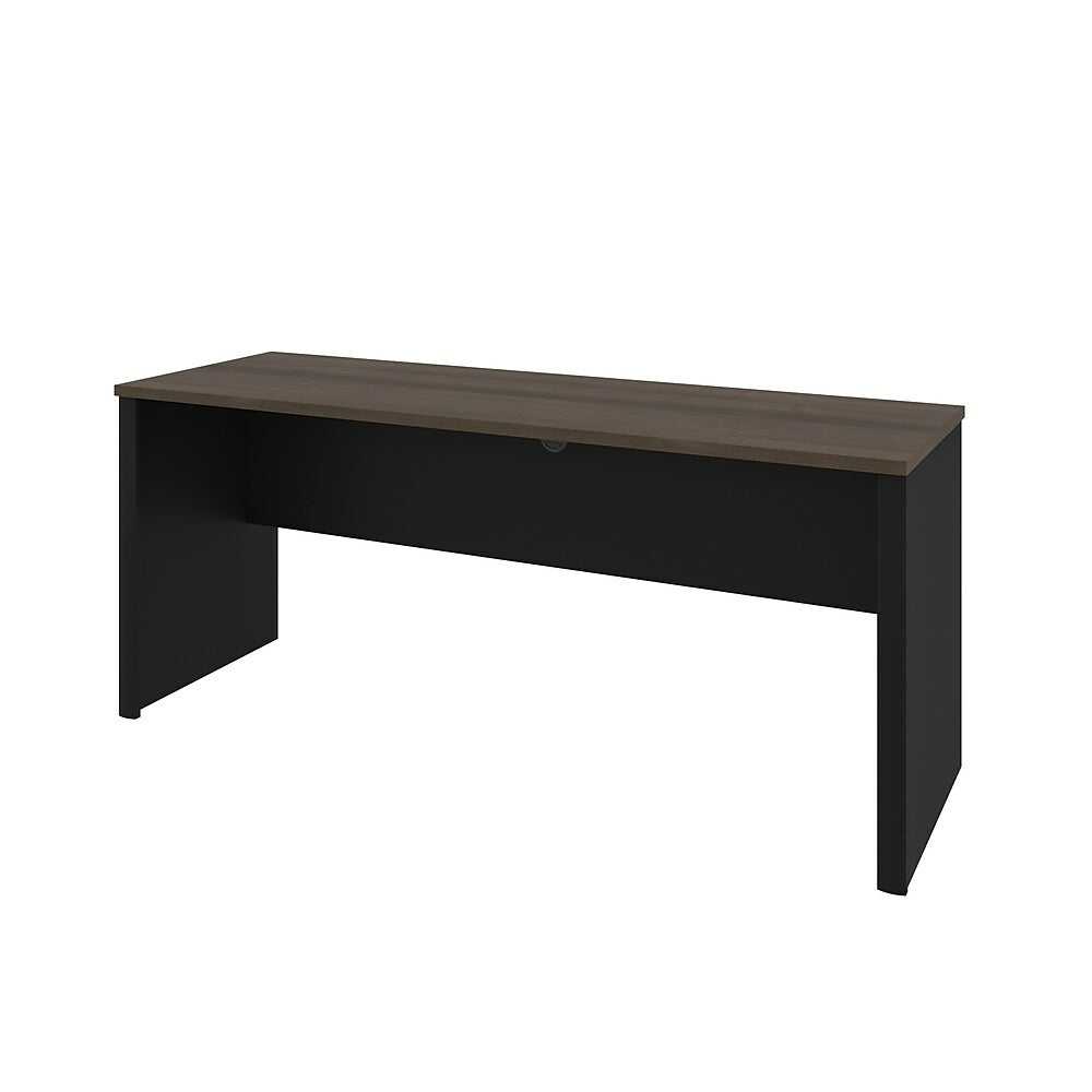 Image of Bestar Connexion Narrow Desk Shell, Antigua & Black