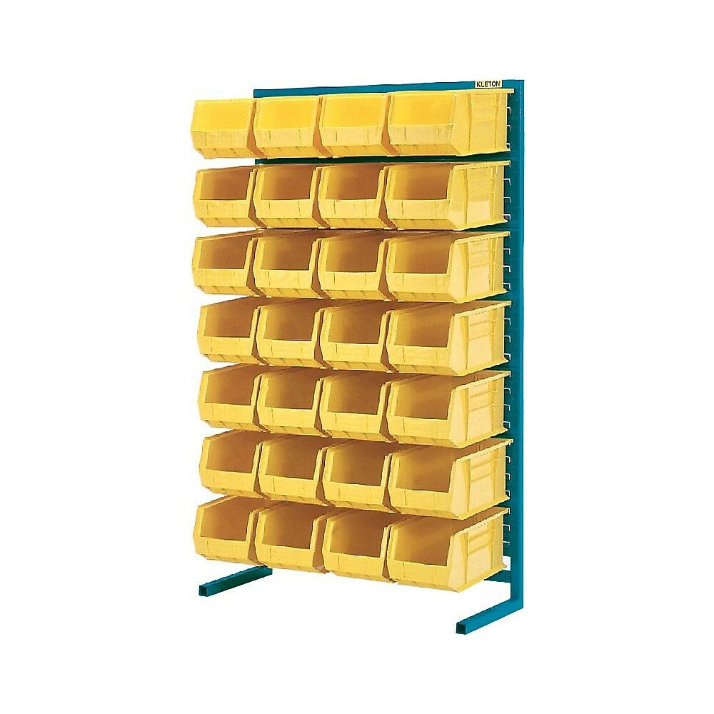 Image of Kleton Stationary Bin Racks - Single-Sided - Rack/Bin Combination - Yellow
