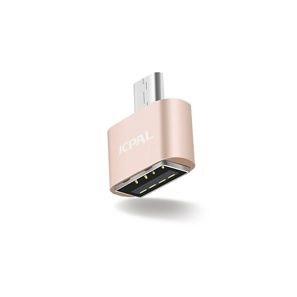Image of JCPal USB to Micro USB Adapter, Gold (JCP6105), Pink