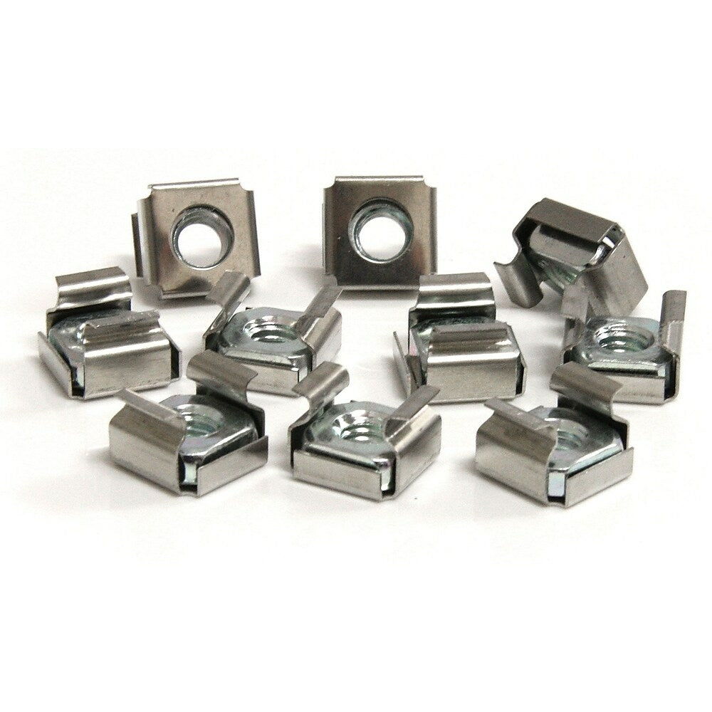 Image of StarTech (\d+\.\d+|\d+) Pack M6 Cage Nuts for Server Rack Cabinet