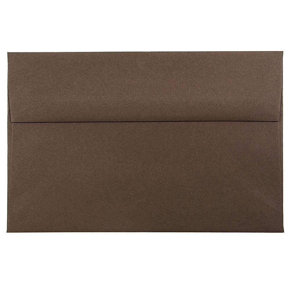 Image of JAM Paper A8 Invitation Envelopes, 5.5 x 8.125, Chocolate Brown Recycled, 1000 Pack (233712B)