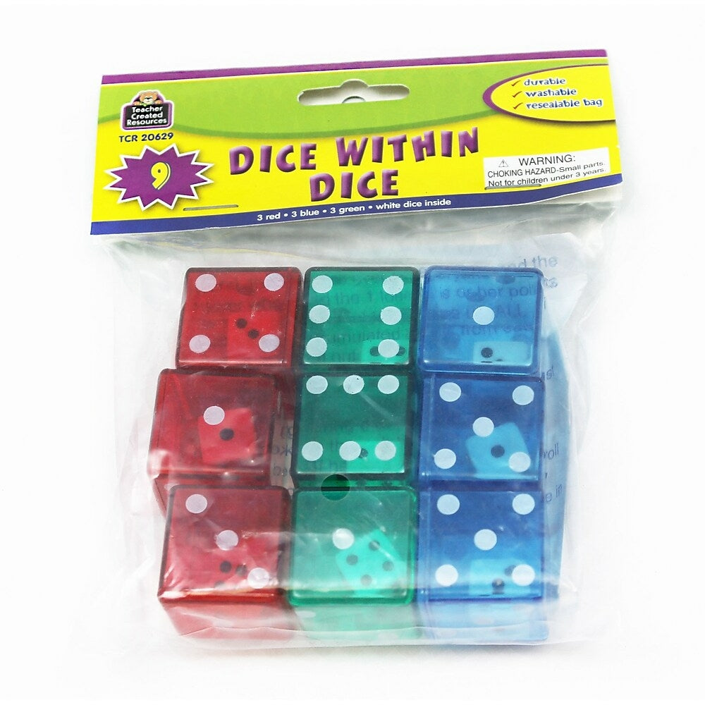 Image of Teacher Created Resources Dice within Dice, Grade K And Up, 9 Pack (TCR20629)