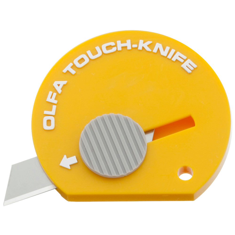 Image of OLFA TK-4 Disposable Multi-Purpose Touch Knife with Retractable Blade - Yellow