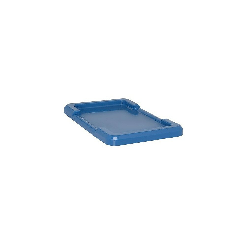 Image of Cross Stack Tote Lids, Blue, 3 Pack